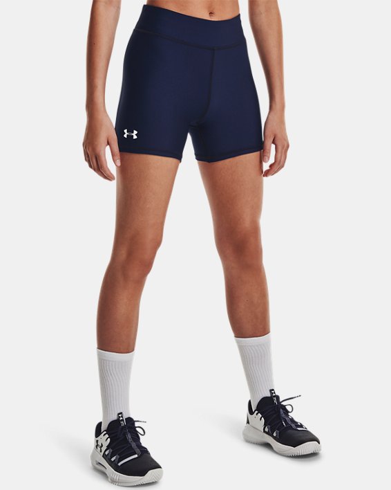 กางเกงขาสั้น UA Team Shorty 4” สำหรับผู้หญิง in Blue image number 0